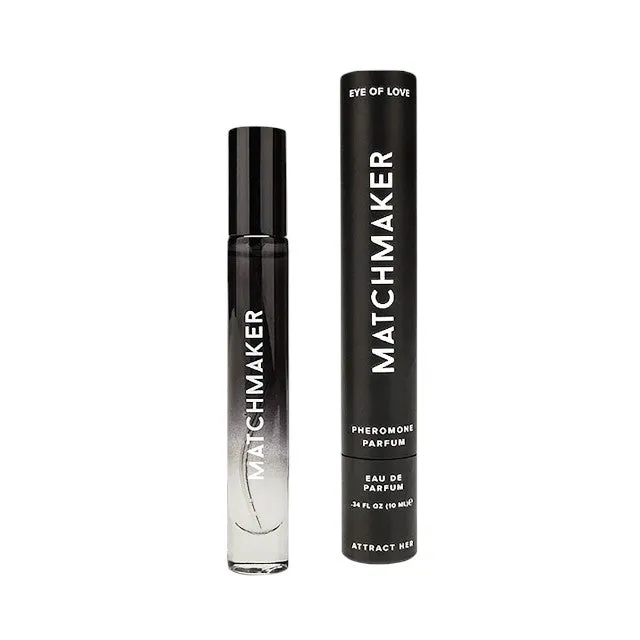 Parfum cu feromoni EYE OF LOVE Matchmaker. pentru bărbați. cu note de cedru. coacăze negre și lămâie. culoare negru. 10 ml