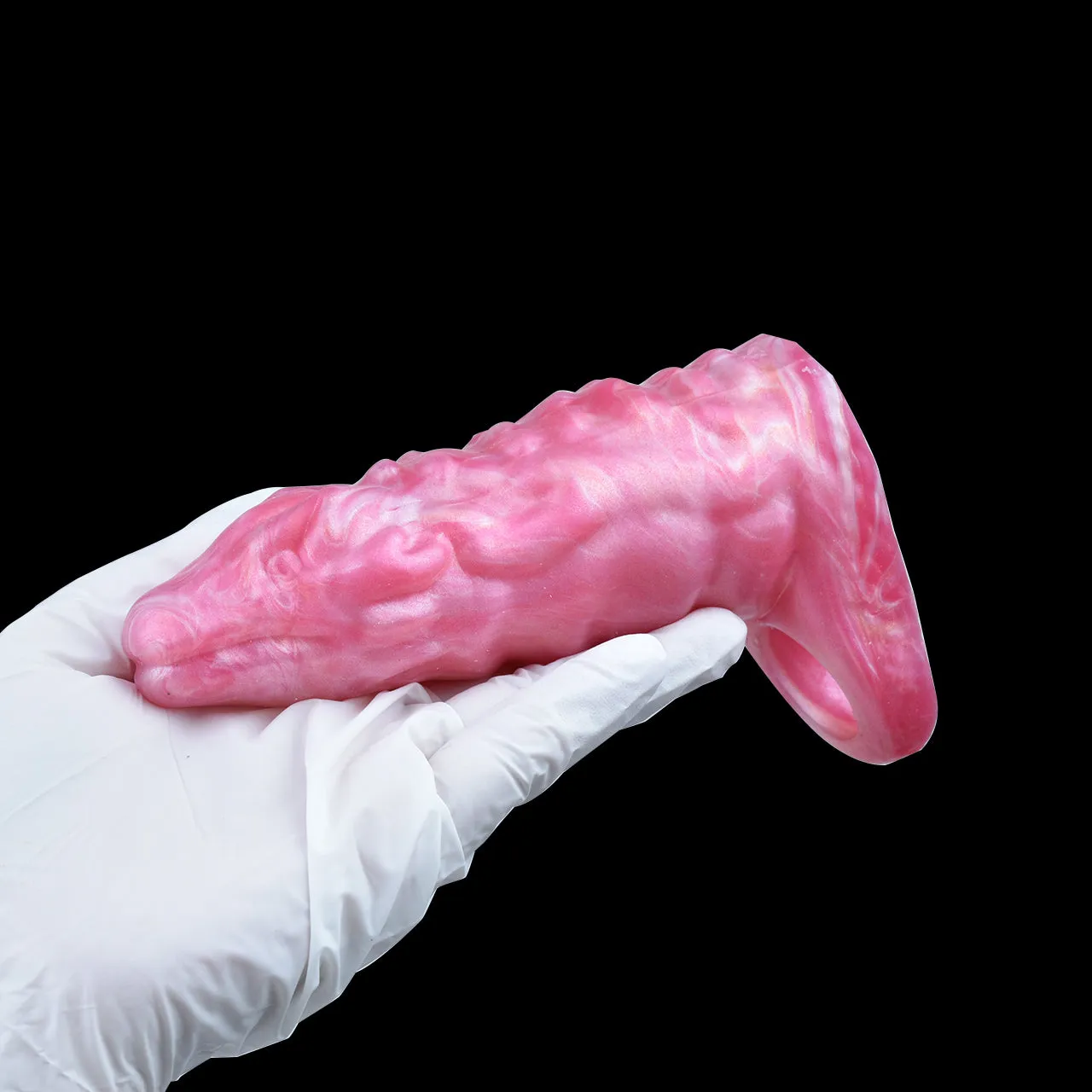 Pink Fantasy Cock Sleeve Sheath Extender - Dragon Dildo Cocksleeve Penis Extension