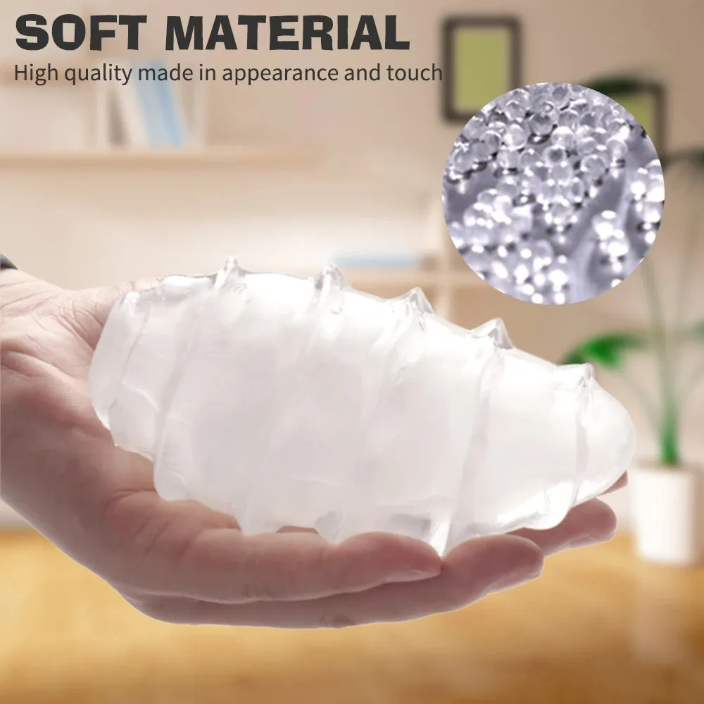 Pocket Pussy Male Masturbation Cup - Jelly Silicone Realistic Vagina Male Sex Toys