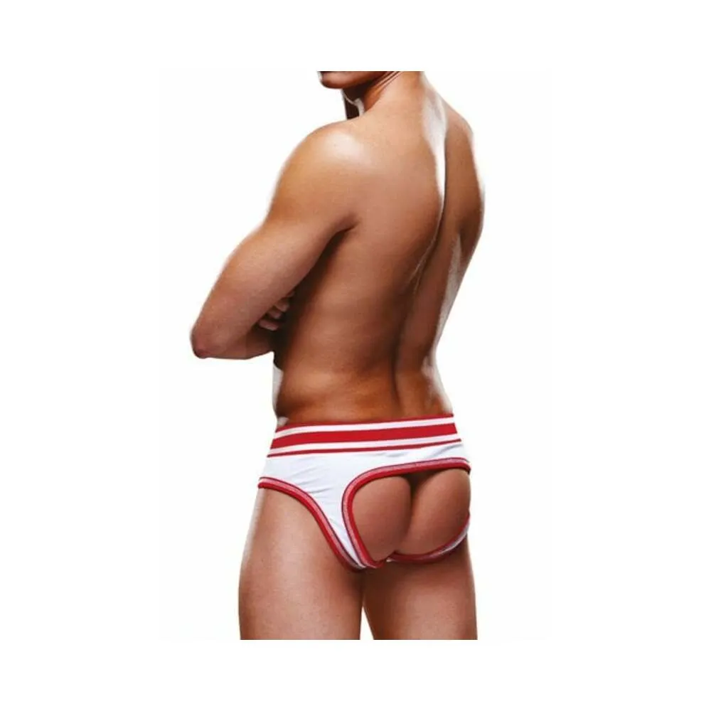 Prowler Open Brief White/Red M