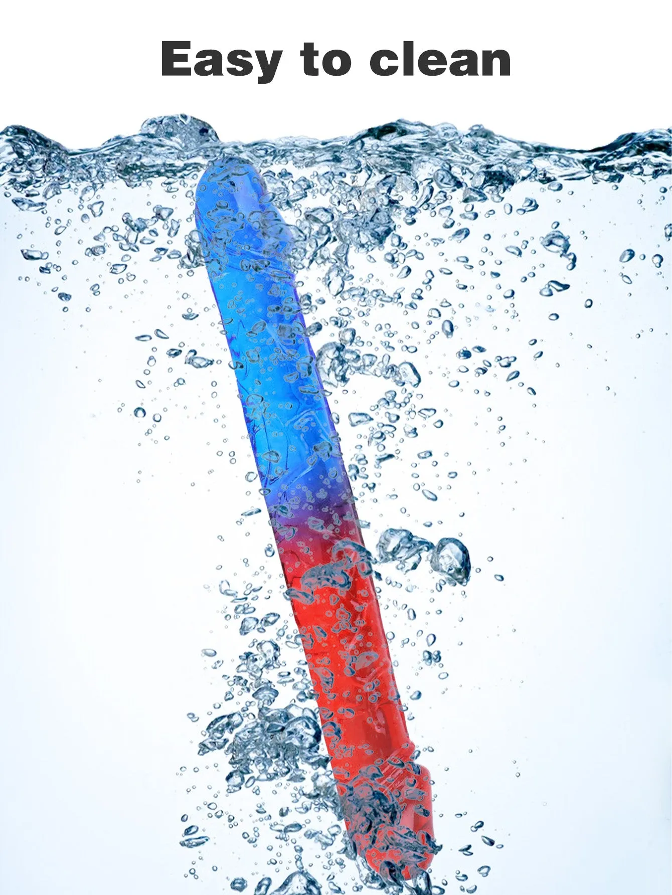 Rainbow Double Sided Dildo - 12 inch Silicone Realistic Anal Dildo Couple Sex Toys