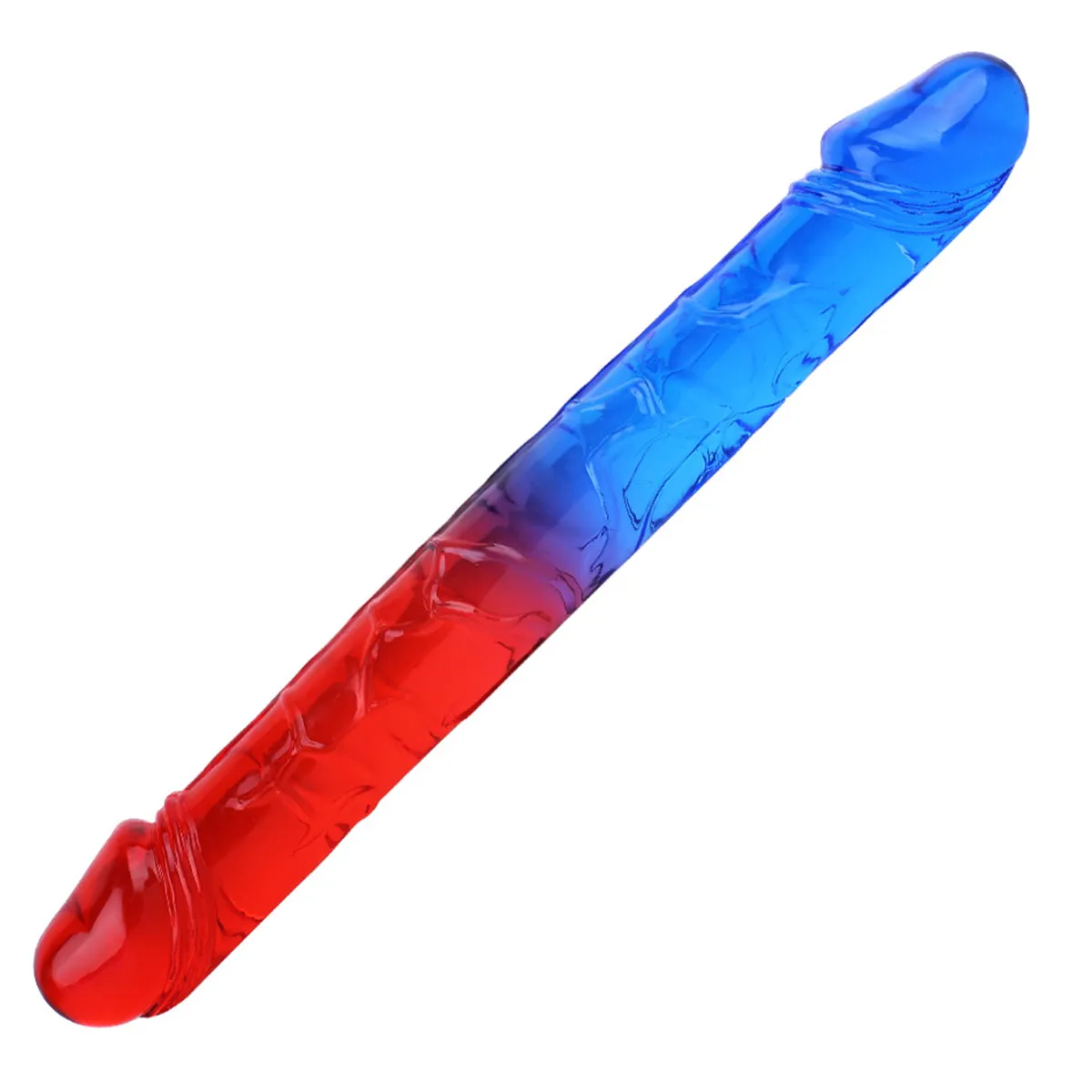 Rainbow Double Sided Dildo - 12 inch Silicone Realistic Anal Dildo Couple Sex Toys