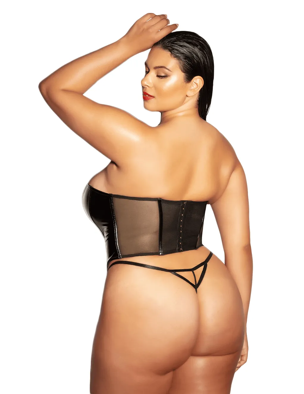 Rider Vinyl Bustier Set