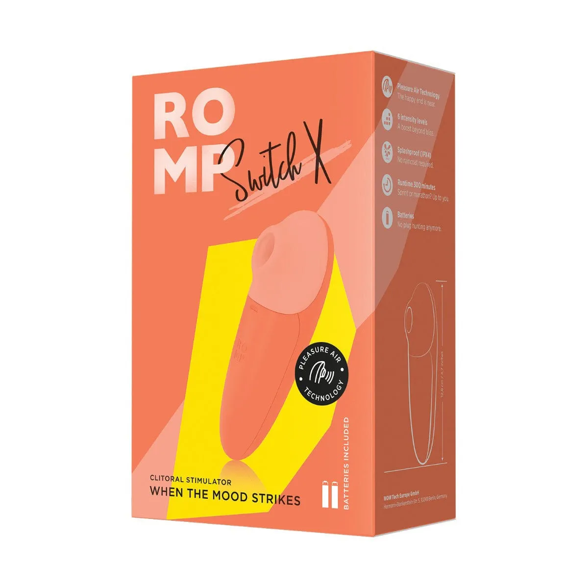 Romp - Switch X Clitoral Air Stimulator (Orange)