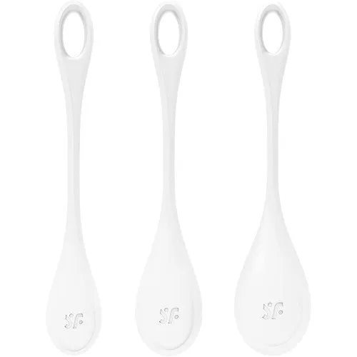 Satisfyer Yoni Power 1 Kegel Balls WHITE 3-PIECE SET
