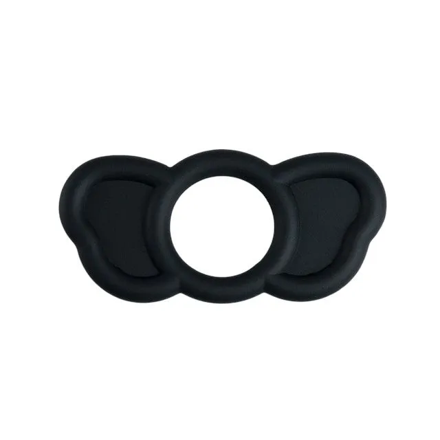 Set 3 inele pentru penis B SERIES POWER Elephant Rings. pentru stimularea erectiei. din silicon. negru. diametre 18 mm / 23 mm / 26mm