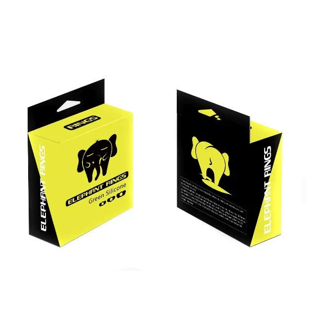 Set 3 inele pentru penis B SERIES POWER Elephant Rings. pentru stimularea erectiei. din silicon. negru. diametre 18 mm / 23 mm / 26mm