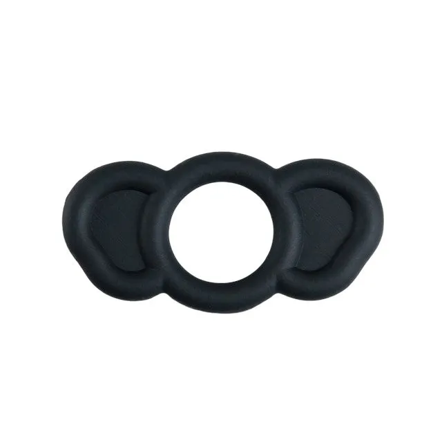 Set 3 inele pentru penis B SERIES POWER Elephant Rings. pentru stimularea erectiei. din silicon. negru. diametre 18 mm / 23 mm / 26mm