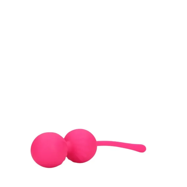 Set bile kegel LOVELINE 2 Piece Thumping Kegel Ball Set. pentru tonifierea mușchilor pelvieni. rezistente la apă. roz