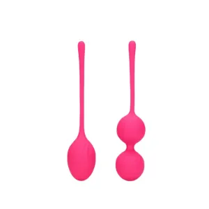 Set bile kegel LOVELINE 2 Piece Thumping Kegel Ball Set. pentru tonifierea mușchilor pelvieni. rezistente la apă. roz