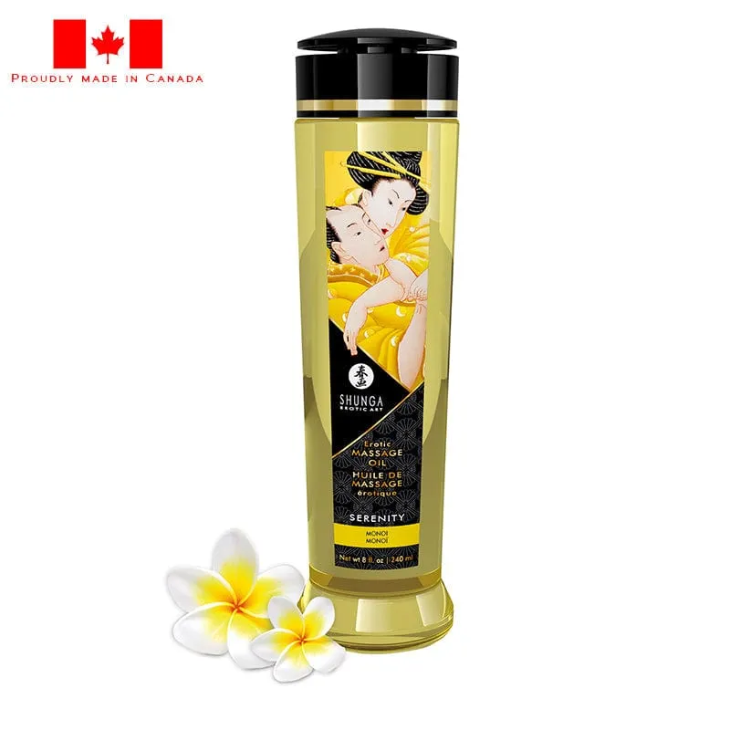 Shunga Erotic Massage Oil Serenity Monoi 8oz