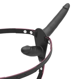 Silicone Double Penis Hollow Strap-On Set