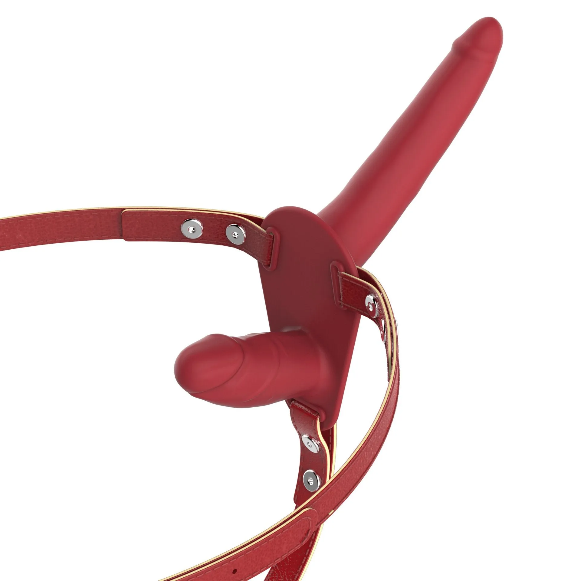 Silicone Double Penis Hollow Strap-On Set