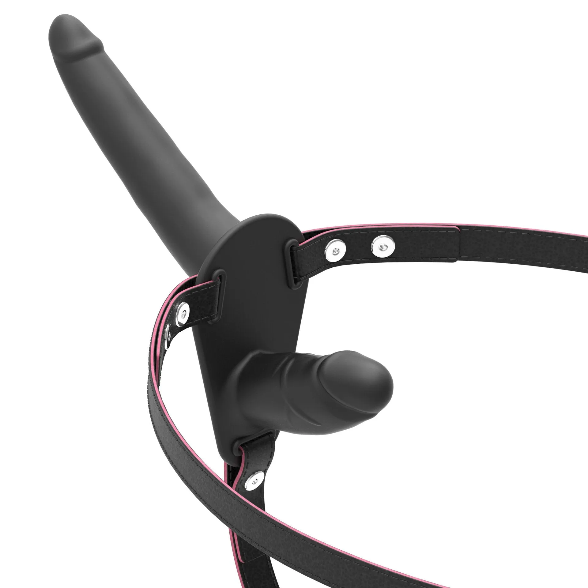 Silicone Double Penis Hollow Strap-On Set
