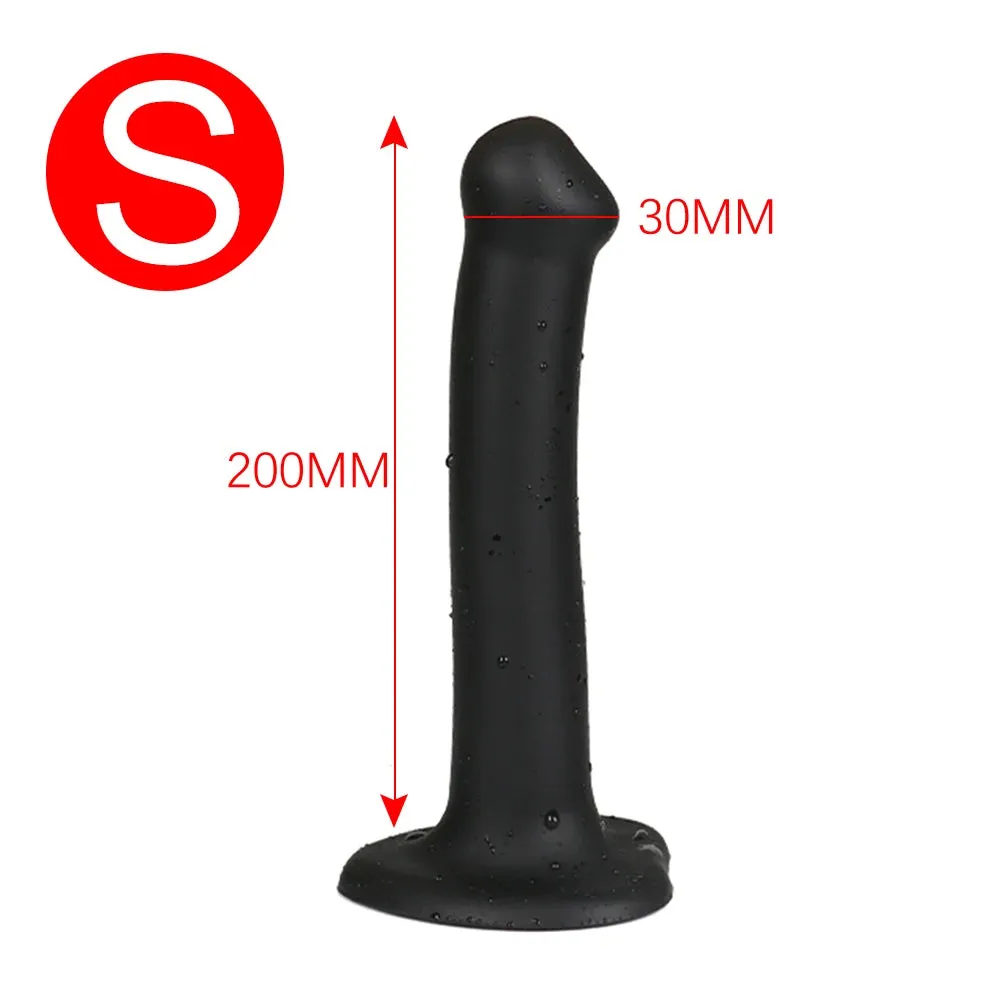 Slender Anal Dildo Butt Plug - Silicone Suction Cup Dildo G Spot Prostate Massage