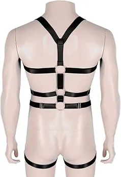 Spandax Exotic Body Strap Harness | Open Crotch Garter | Adjustable