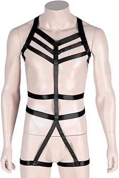 Spandax Exotic Body Strap Harness | Open Crotch Garter | Adjustable