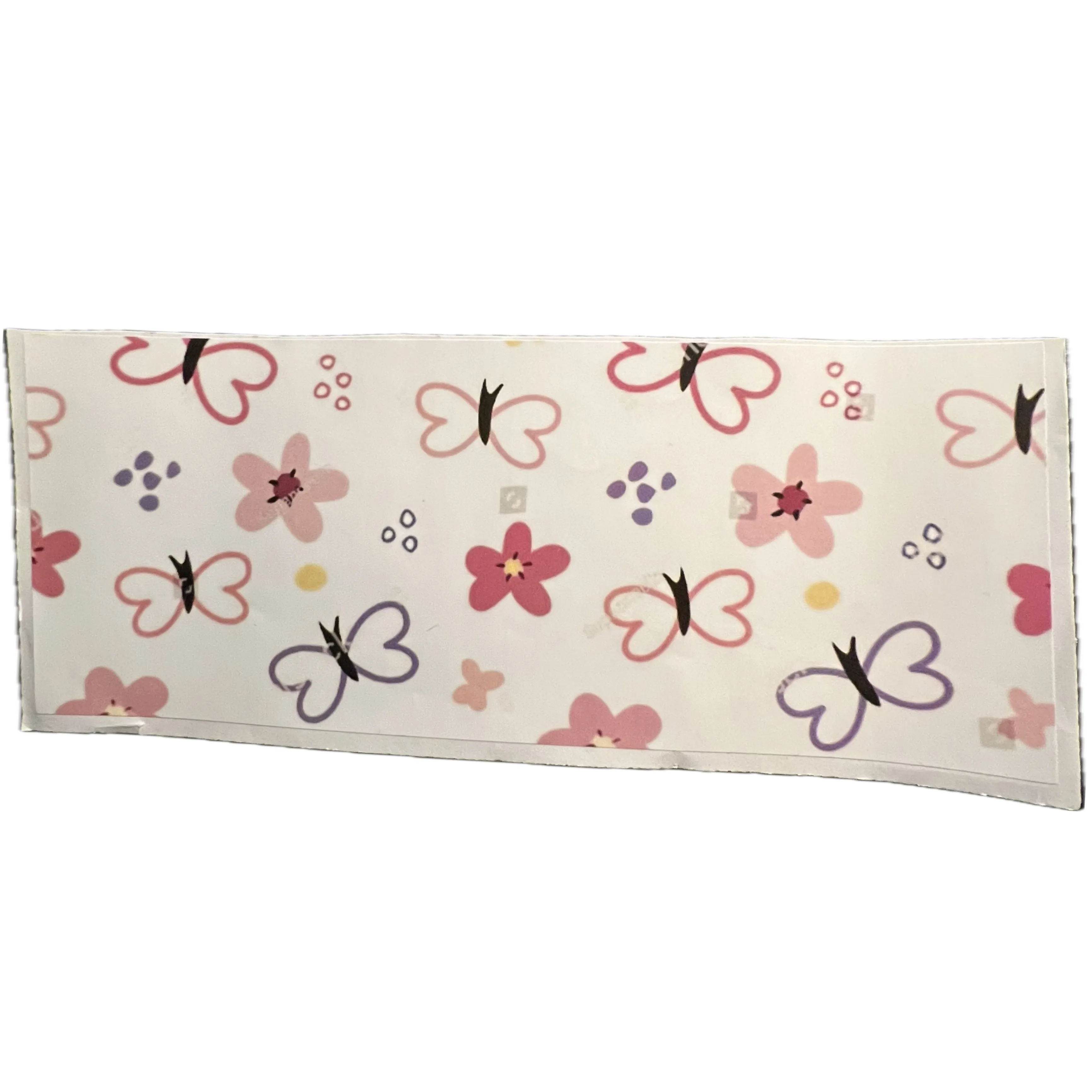 Spring Time Butterflies Vinyl Landing Strips Adult Diaper Sticker