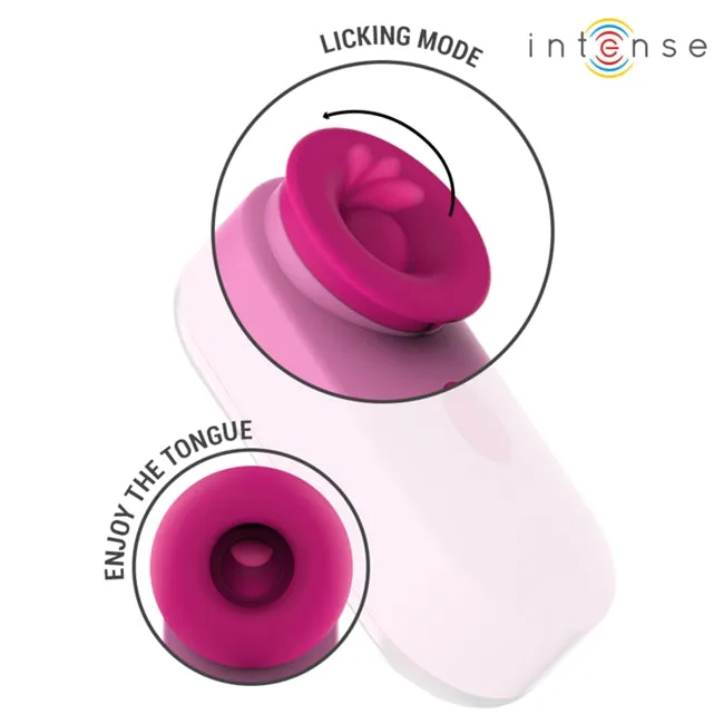 Stimulator clitoris INTENSE Sabrina Clitoral Stimulator. cu funcție de simulare sex oral și tapping. culoare roz