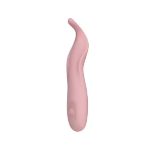 Stimulator clitoris INTY TOYS BLISS. din silicon lichid. cu 10 funcții de vibrații ultra-puternice. rezistent la apă IPX6. roz
