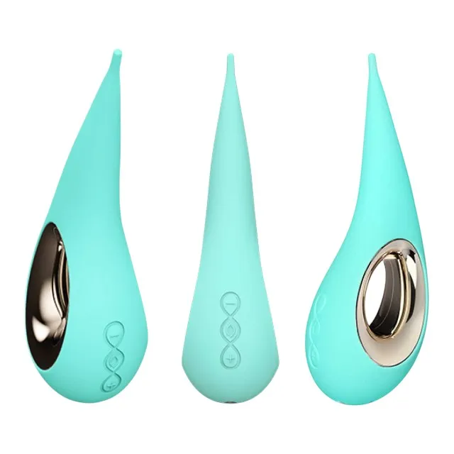 Stimulator clitoris LELO DOT AQUA. din silicon moale. cu mișcări inovatoare în formă de 8. 8 funcții de vibrație. albastru
