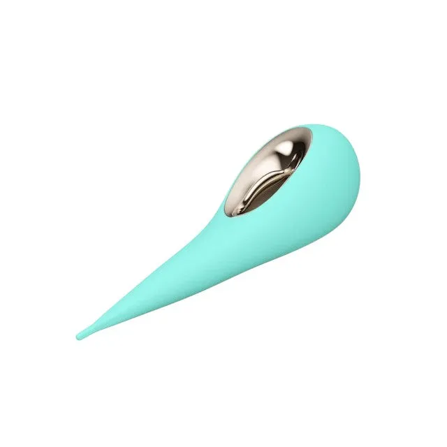 Stimulator clitoris LELO DOT AQUA. din silicon moale. cu mișcări inovatoare în formă de 8. 8 funcții de vibrație. albastru