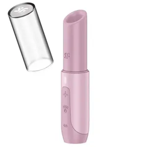 Stimulator clitoris SATISFYER SECRET KISS. design discret și compact. 11 funcții de vibrație. 3 viteze. rezistent la apă IPX7. roz