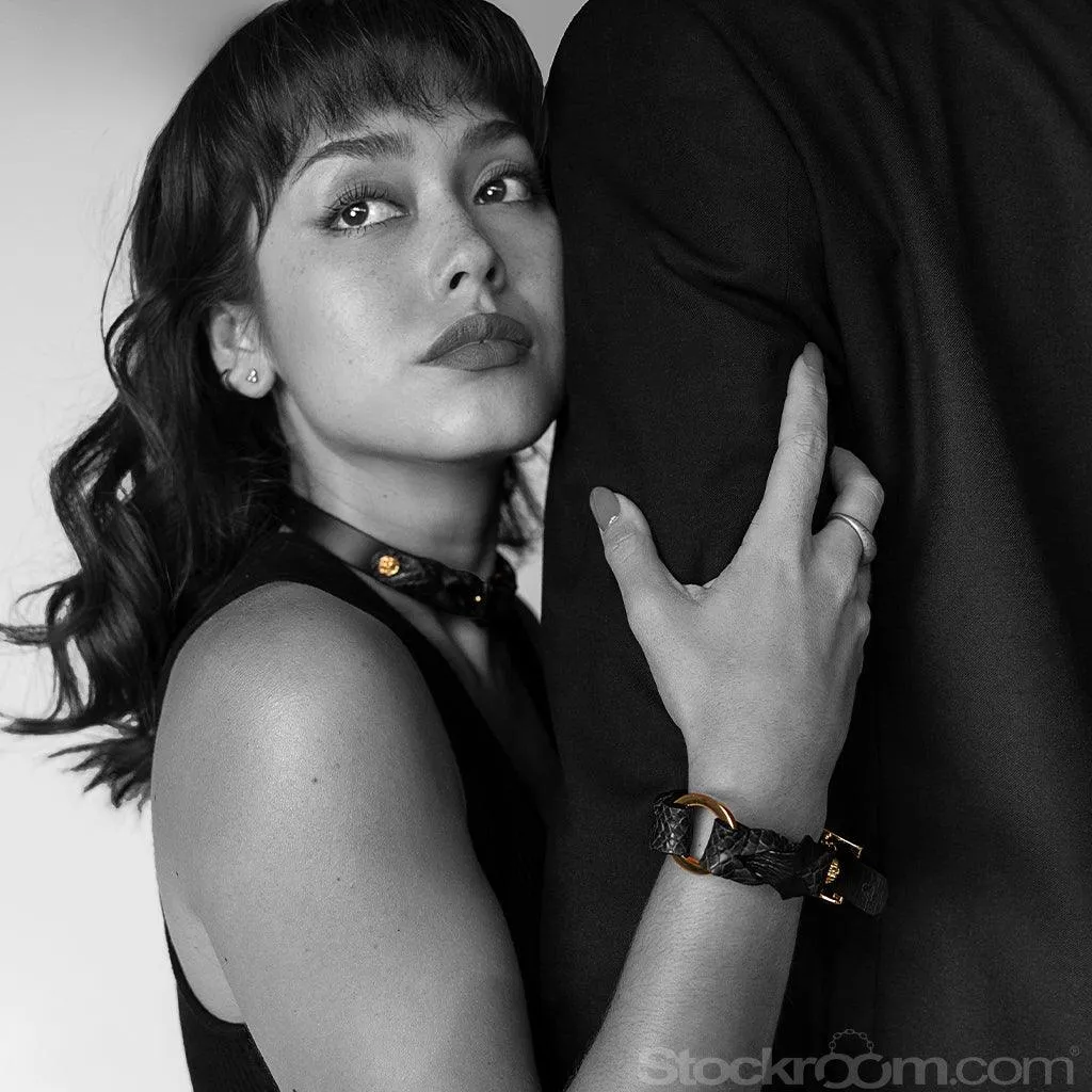 Stockroom x Melanie Rose Collar. Black Exotic
