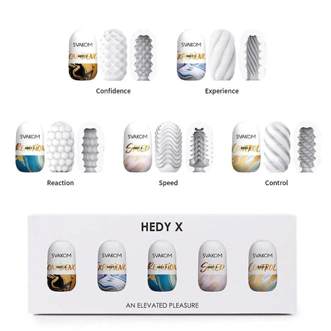 SVAKOM Hedy X Penis Strokers (5-Pack)