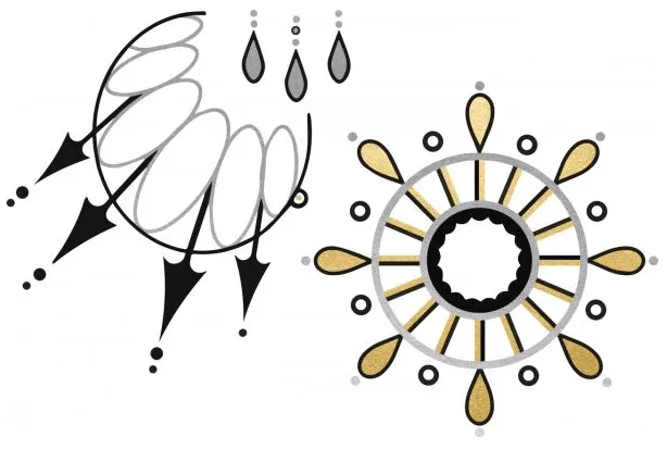 Temporary Body Tattoo- Audrey