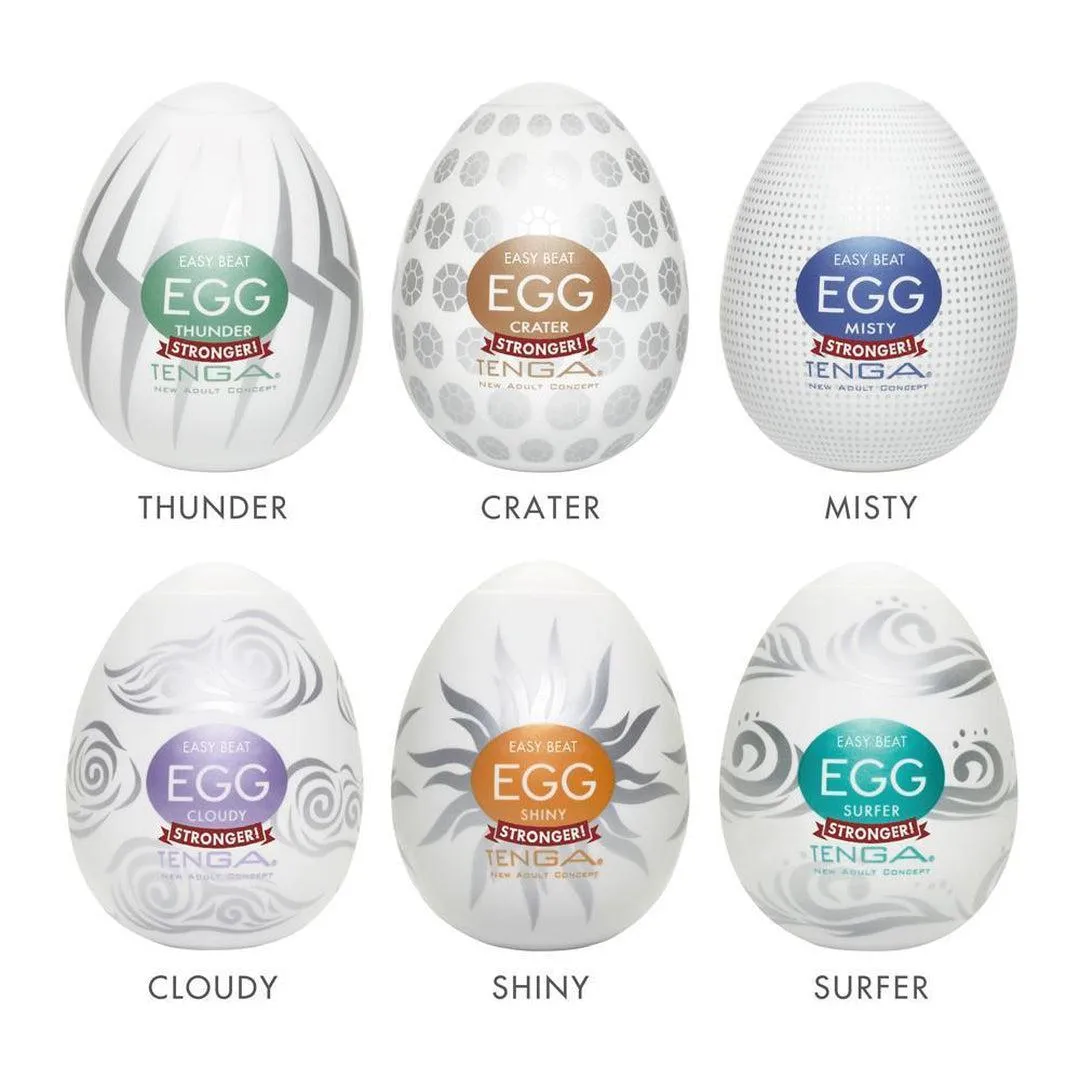 TENGA Egg Variety Pack - Hard Boiled Penis Strokers (6 Pack)