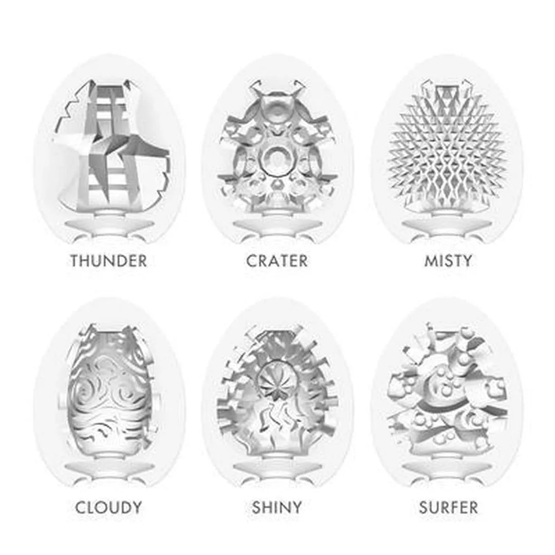 TENGA Egg Variety Pack - Hard Boiled Penis Strokers (6 Pack)