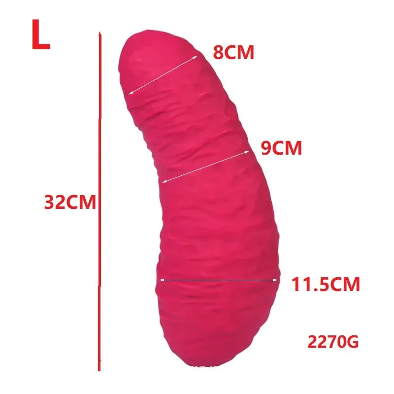 Thick Silicone Rectal Prolapse Butt Plug - Super Soft Anal Dilator Built Anal Toy For Women Men