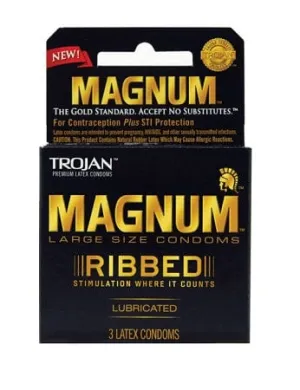 Trojan Magnum Ribbed Condoms