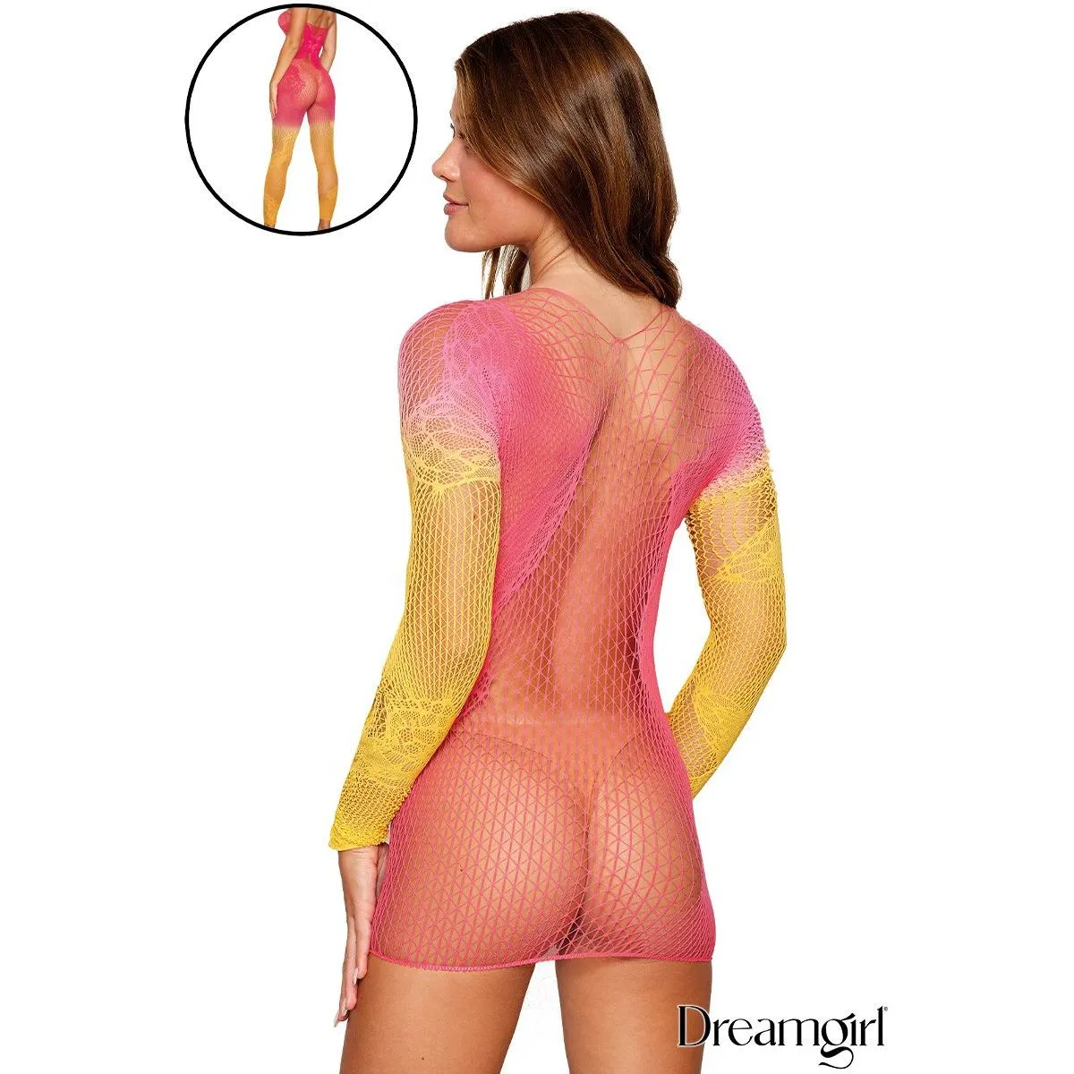 Two Tone Ombre Babydoll or Bodystocking by Dreamgirl