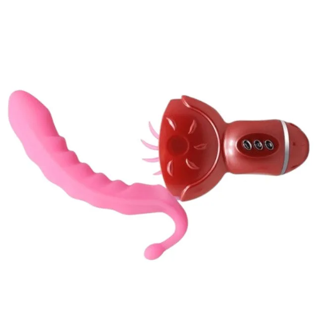 Vibrator BAILE Rolling Fun II. în formă de roată. pentru clitoris și punctul G. funcție de simulare sex oral. 6 funcții de rotație. roz