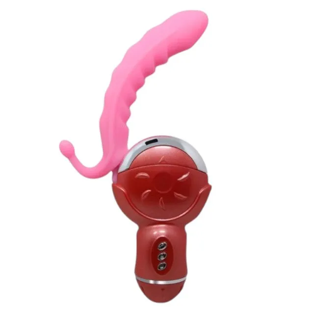 Vibrator BAILE Rolling Fun II. în formă de roată. pentru clitoris și punctul G. funcție de simulare sex oral. 6 funcții de rotație. roz
