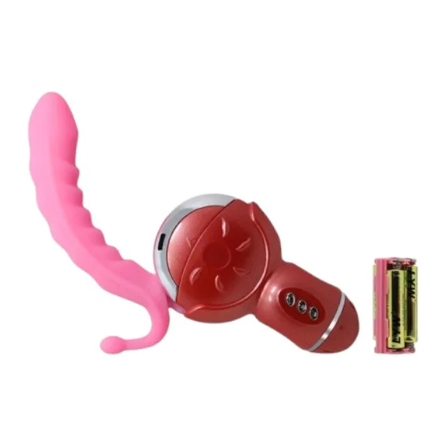 Vibrator BAILE Rolling Fun II. în formă de roată. pentru clitoris și punctul G. funcție de simulare sex oral. 6 funcții de rotație. roz