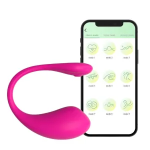 Vibrator dublu CNT Clit Magic - The Insider. control prin aplicație. vibrații personalizate. rezistent la apă IPX7. culoare roz
