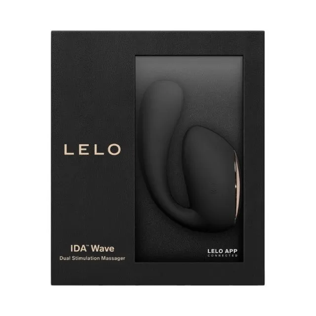 Vibrator dublu LELO IDA WAVE. pentru clitoris și punctul G. control prin aplicație. funcție de rotație. 10 funcții de vibrație. negru