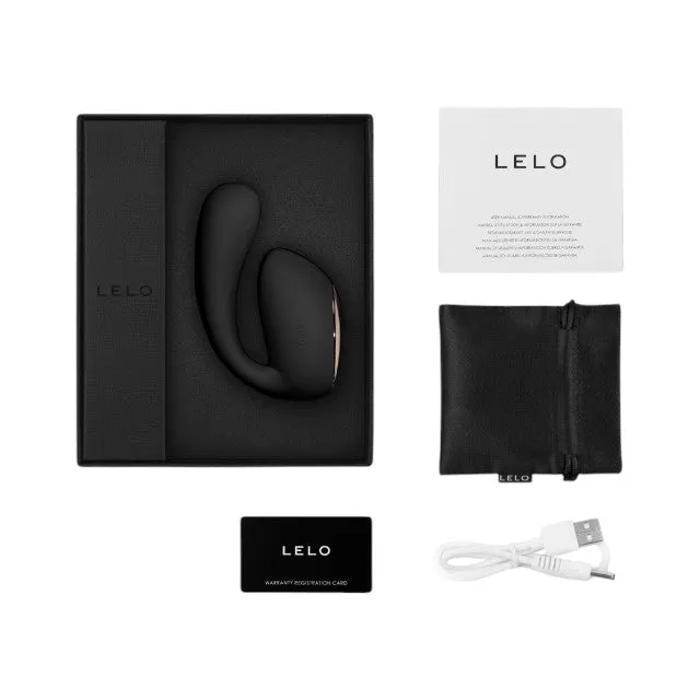 Vibrator dublu LELO IDA WAVE. pentru clitoris și punctul G. control prin aplicație. funcție de rotație. 10 funcții de vibrație. negru