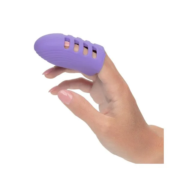 Vibrator pentru deget CALEXOTICS Dr. Laura Berman Finger Vibe. 10 funcții de vibrație. rezistent la apă IPX7. culoarea mov