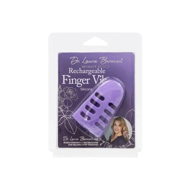 Vibrator pentru deget CALEXOTICS Dr. Laura Berman Finger Vibe. 10 funcții de vibrație. rezistent la apă IPX7. culoarea mov