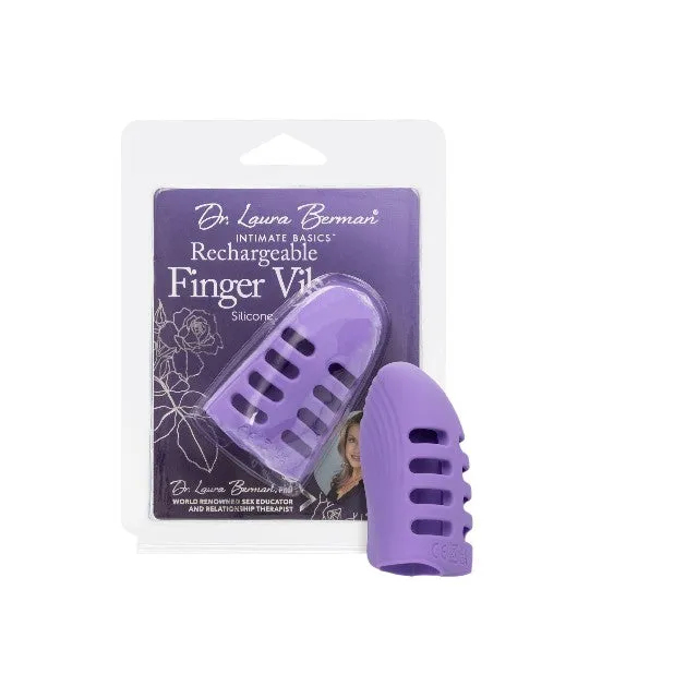 Vibrator pentru deget CALEXOTICS Dr. Laura Berman Finger Vibe. 10 funcții de vibrație. rezistent la apă IPX7. culoarea mov