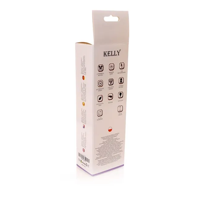 Vibrator stimulator Kelly Purple. cu 12 functii de vibrare si 8 moduri de aspirare. rezistent la apa