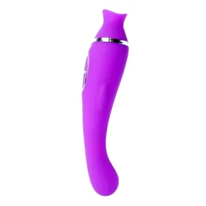 Vibrator stimulator Kelly Purple. cu 12 functii de vibrare si 8 moduri de aspirare. rezistent la apa