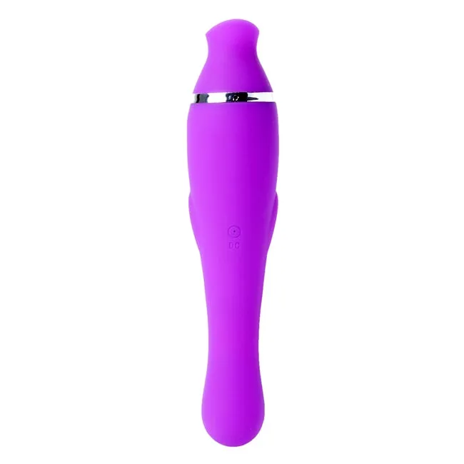 Vibrator stimulator Kelly Purple. cu 12 functii de vibrare si 8 moduri de aspirare. rezistent la apa