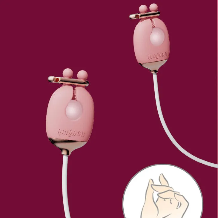 Whisper Vibrator Nipple Collar SM Love Set