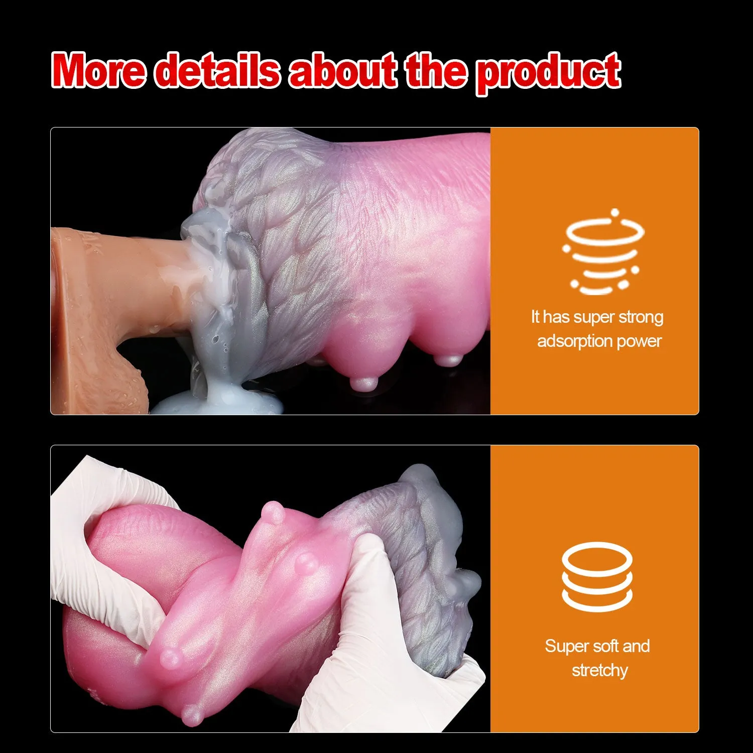 Wolf Beauty Pocket Pussy Male Masturbator - Fantasy Silicone Penis Blowjob Sex Toys for Men