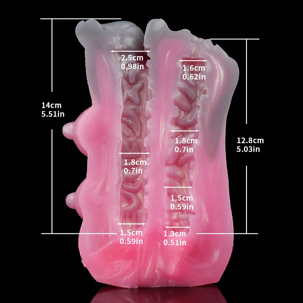 Wolf Beauty Pocket Pussy Male Masturbator - Fantasy Silicone Penis Blowjob Sex Toys for Men